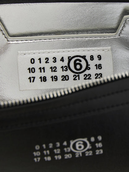 MM6 Maison Margiela Clutch Nera in Pelle