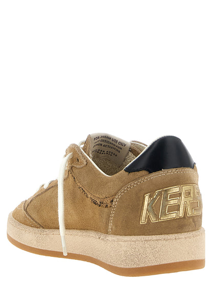 Golden Goose Sneaker Ball Star Beige in Camoscio