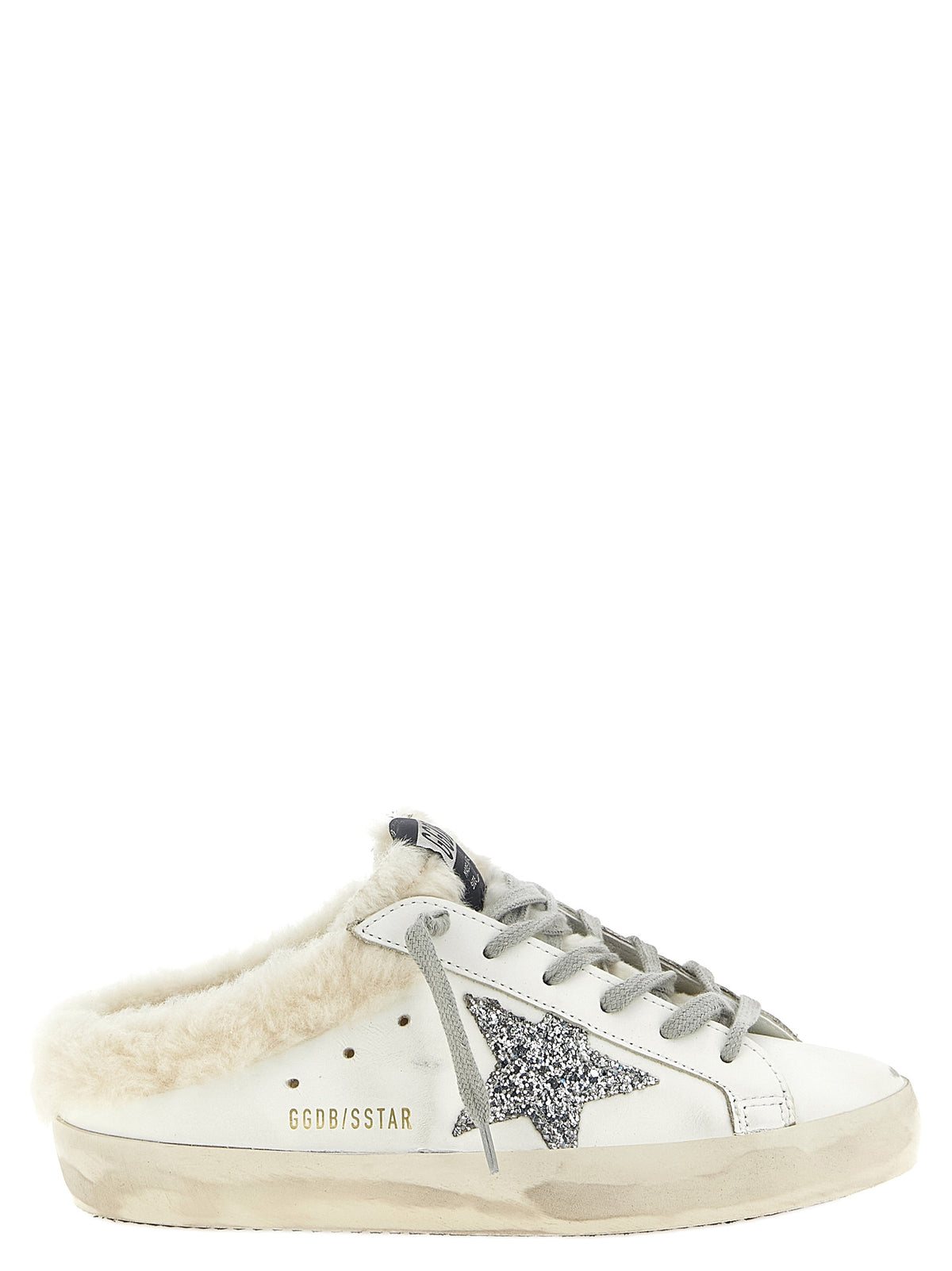 Golden Goose Sabot Super-Star Bianchi in Pelle