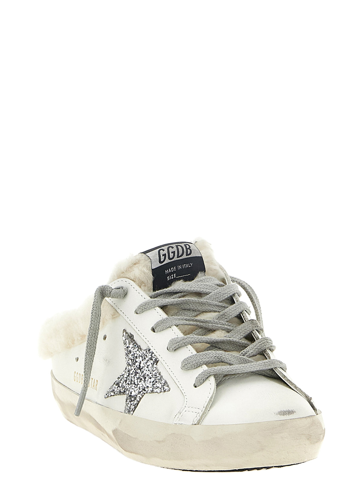 Golden Goose Sabot Super-Star Bianchi in Pelle