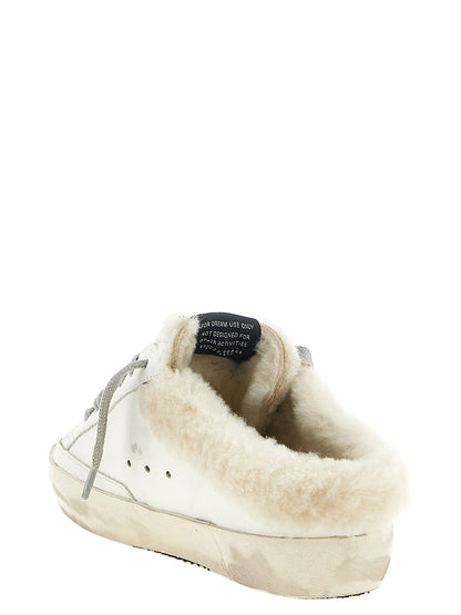 Golden Goose Sabot Super-Star Bianchi in Pelle