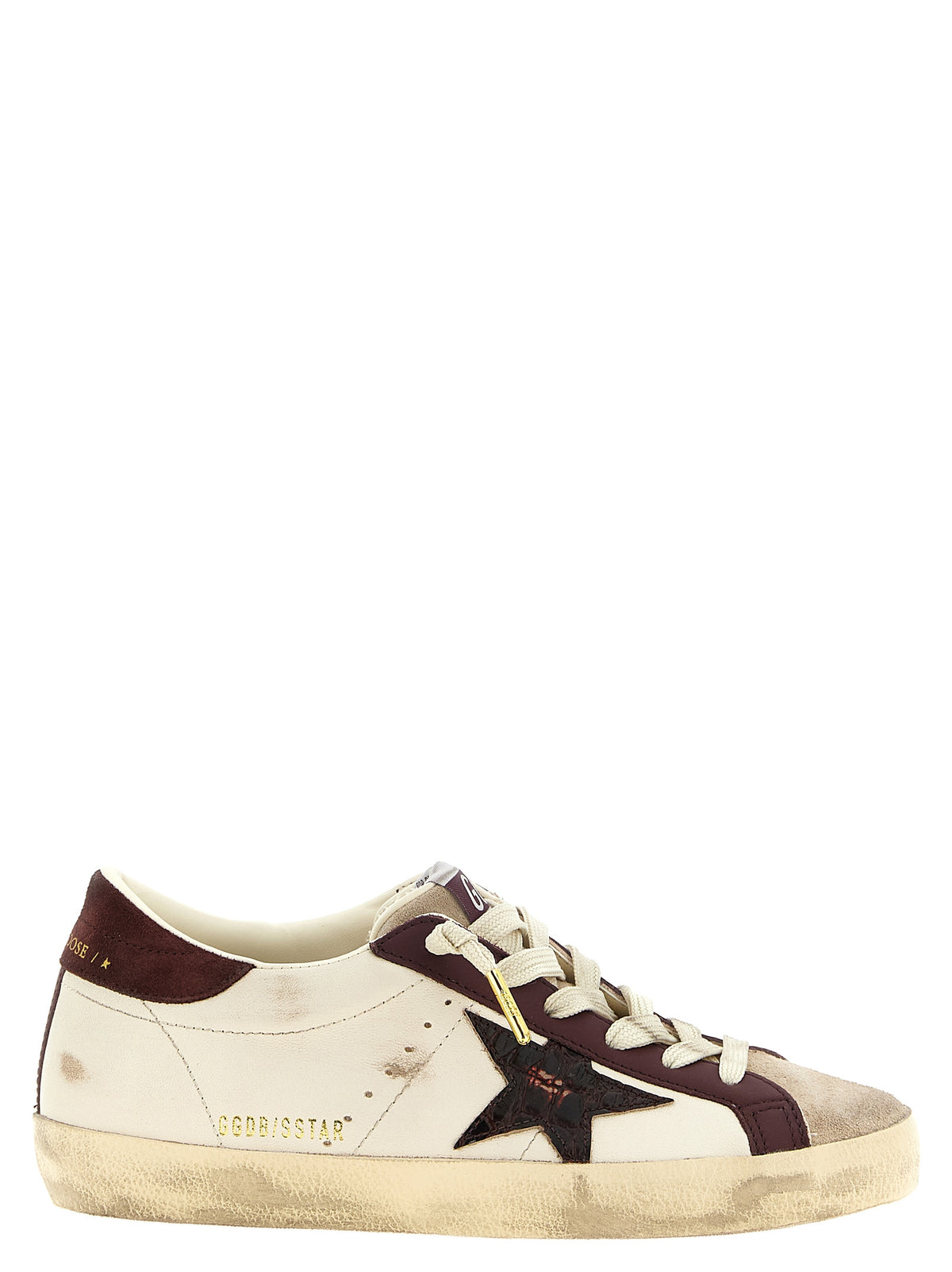 Golden Goose Sneaker Super-Star Bordeaux in Pelle