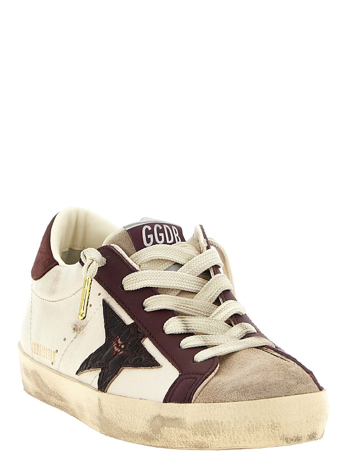 Golden Goose Sneaker Super-Star Bordeaux in Pelle