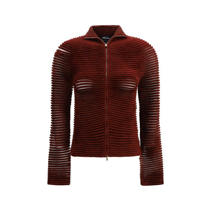 Giorgio Armani Cardigan Bordeaux in Misto Viscosa
