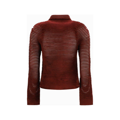 Giorgio Armani Cardigan Bordeaux in Misto Viscosa