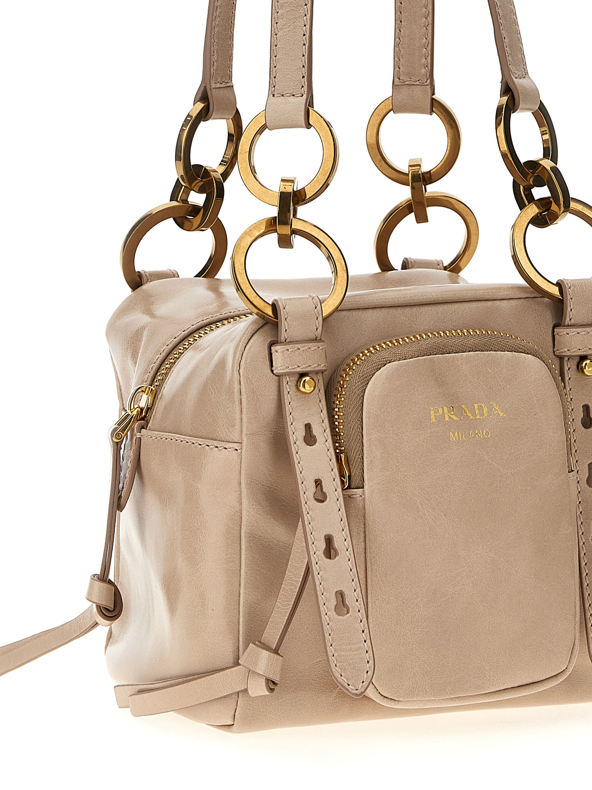 Prada Borsa Multicolore in Pelle di Vitello