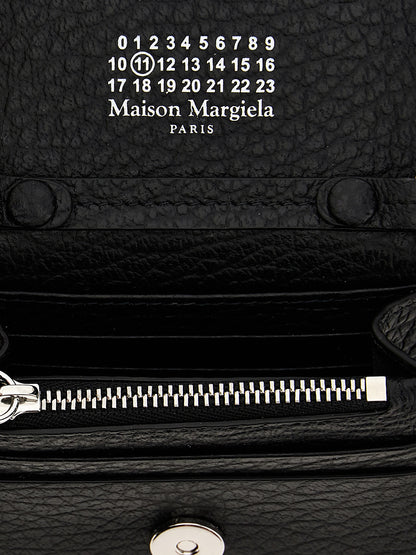 Maison Margiela Portacarte Nero in Pelle di Vitello