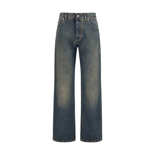 Fendi Jeans Blu in Denim di Cotone