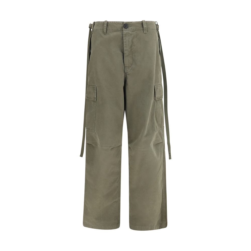 Fendi Pantaloni Cargo Bicolore in Cotone