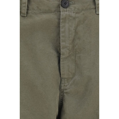 Fendi Pantaloni Cargo Bicolore in Cotone