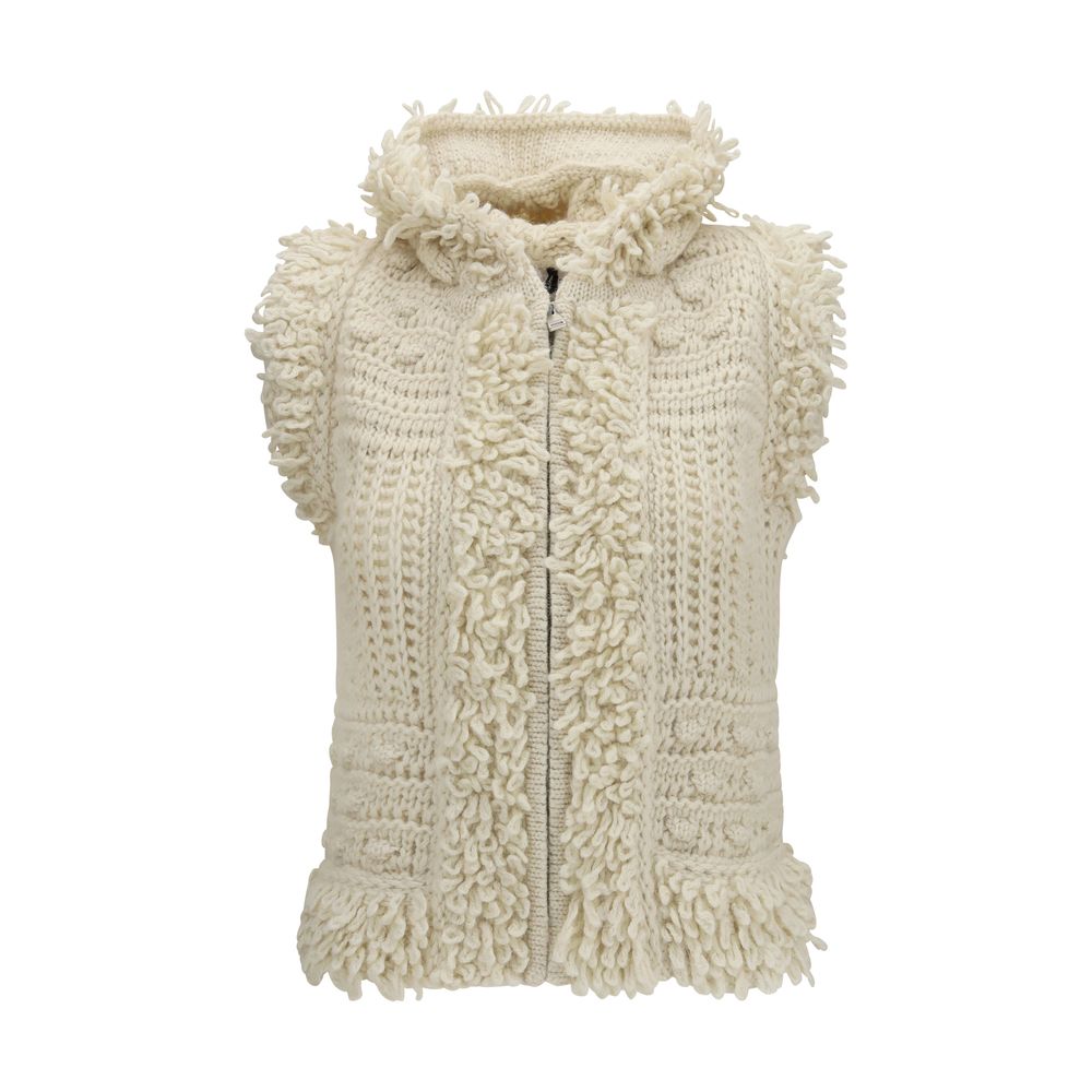 Fendi Jacke aus Wolle in Weiß