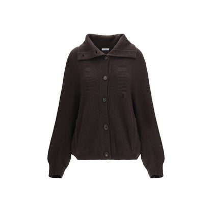 Brunello Cucinelli Brauner Kaschmir-Strickjacke