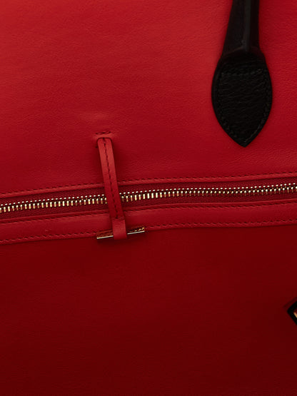 Ferragamo Borsa Nera in Pelle di Vitello