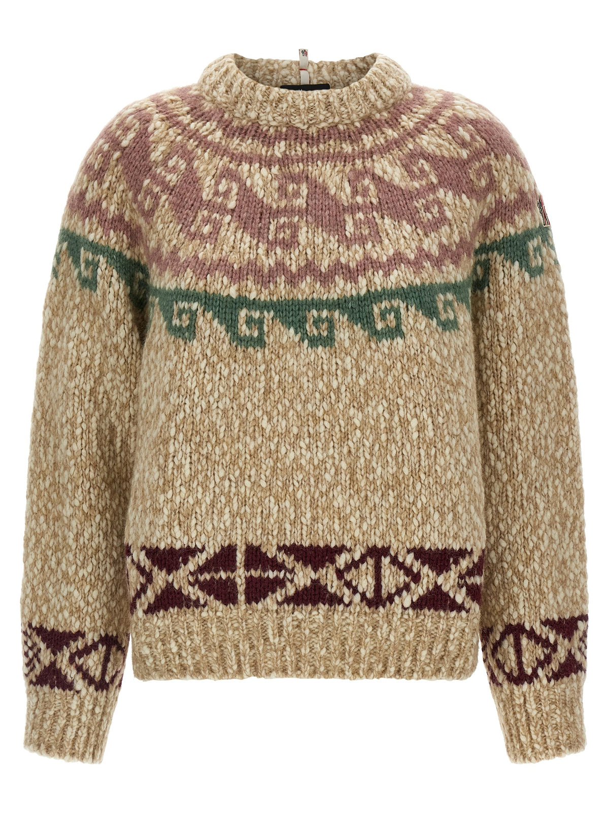 Moncler Grenoble Beige Wollstrickjacke – Produktansicht 1 | Arca Lucia