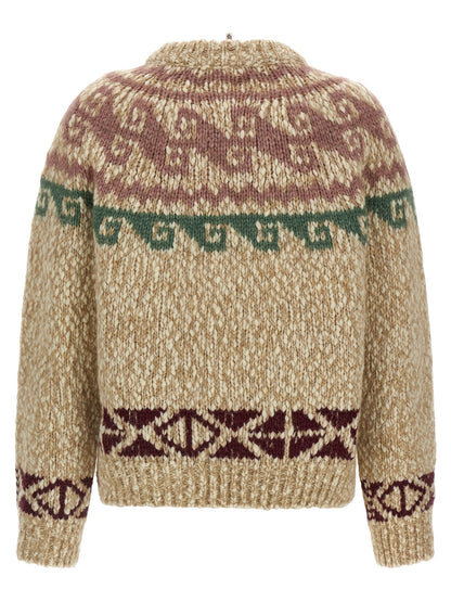 Moncler Grenoble Beige Wollstrickjacke – Produktansicht 2 | Arca Lucia