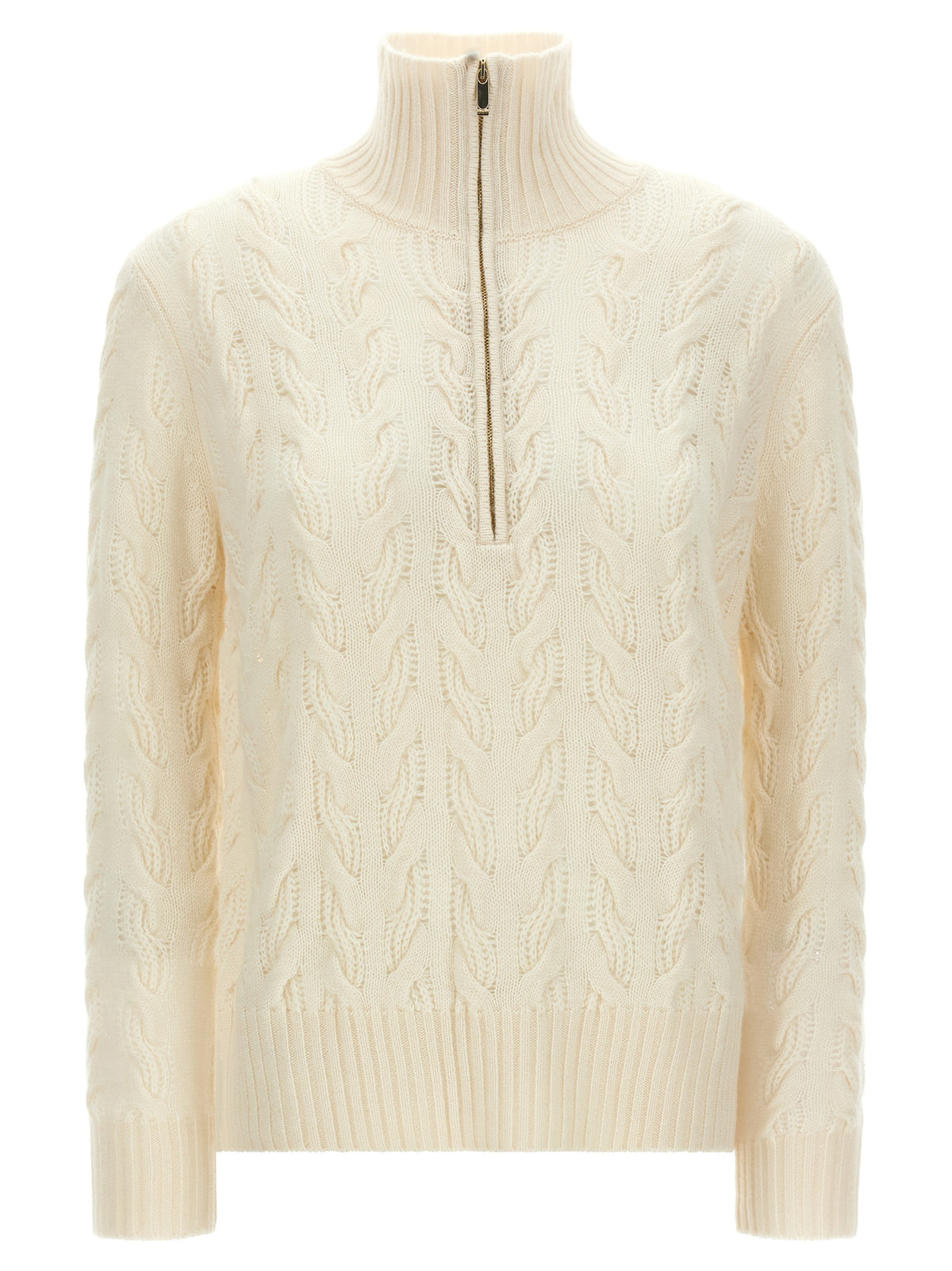 Max Mara Cardigan Bianco in Lana
