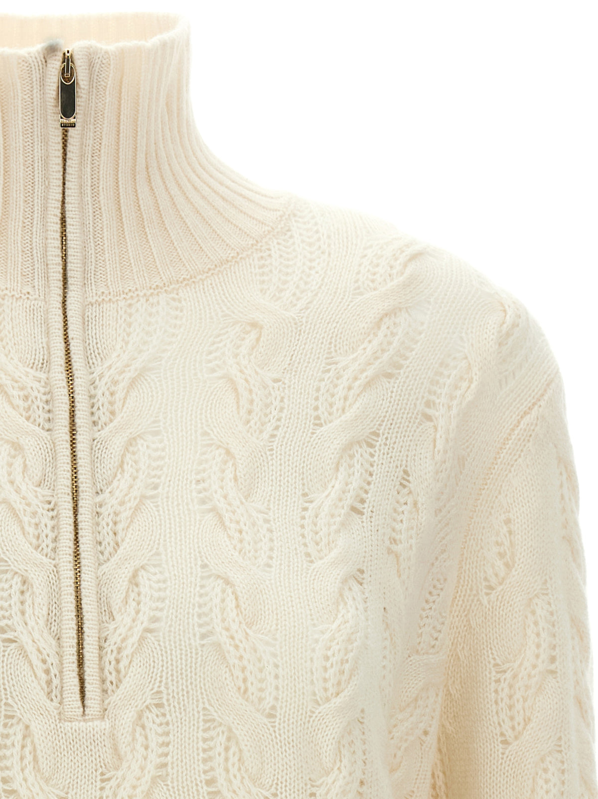 Max Mara Cardigan Bianco in Lana