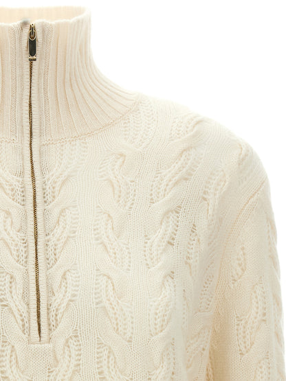 Max Mara Cardigan Bianco in Lana