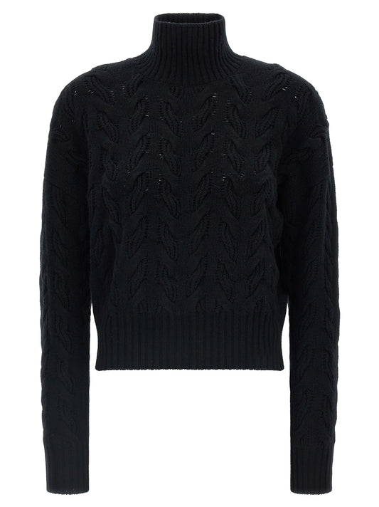Max Mara Schwarzer Wollcardigan
