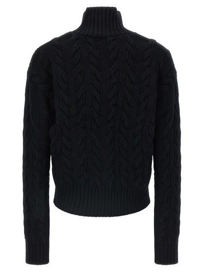 Max Mara Cardigan Nero in Lana