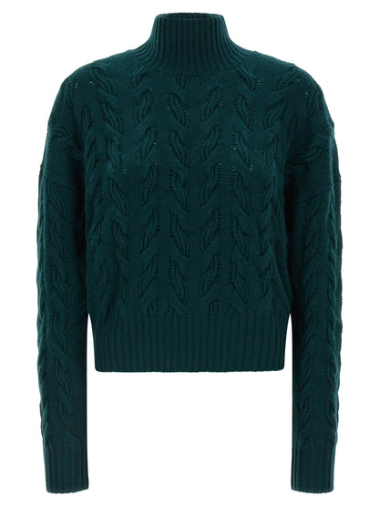 Max Mara Cardigan Bicolore in Lana