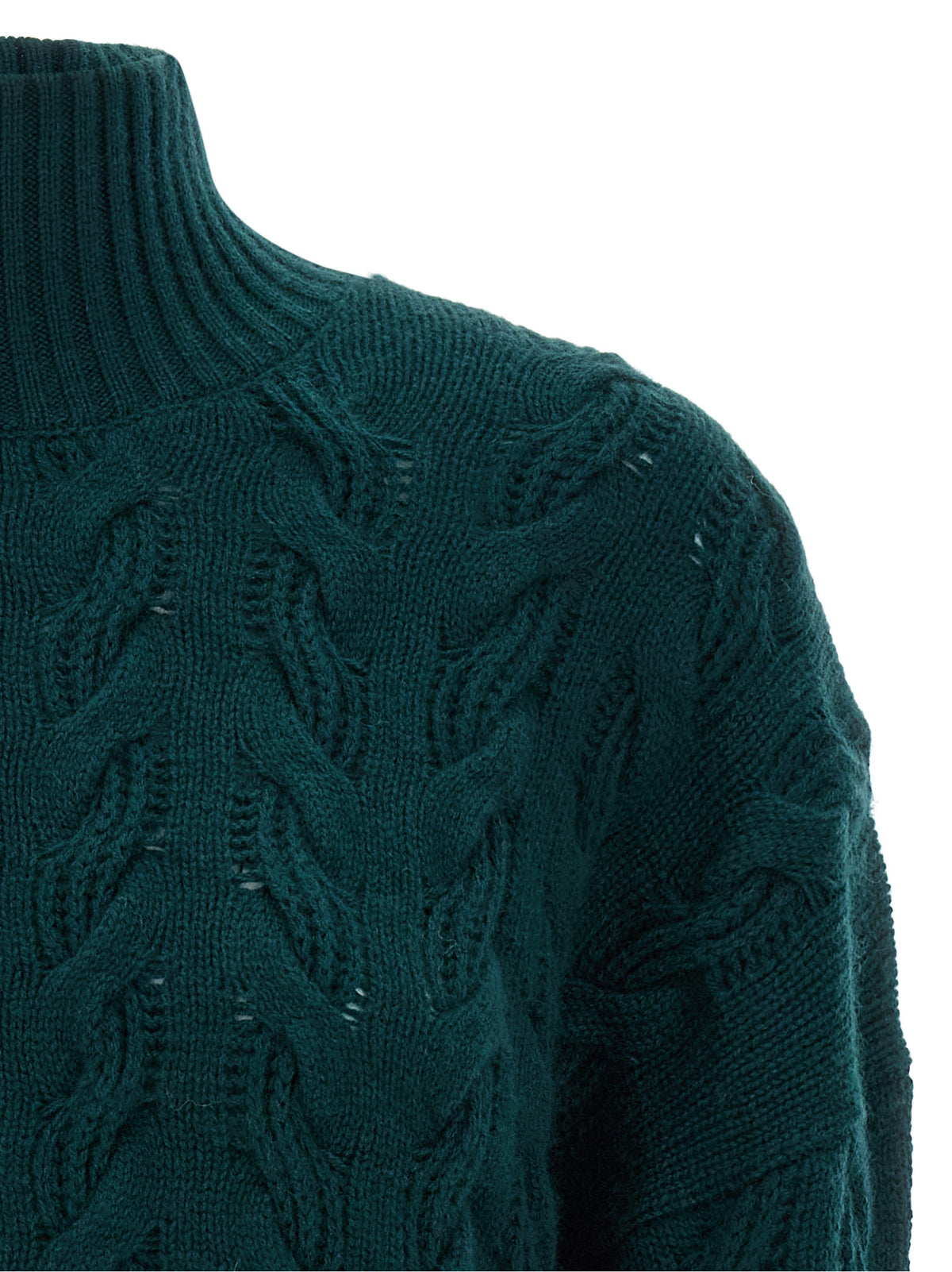 Max Mara Cardigan Bicolore in Lana