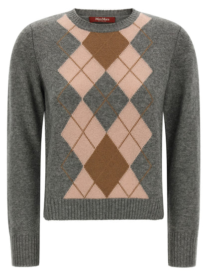Max Mara Cardigan Grigio in Lana