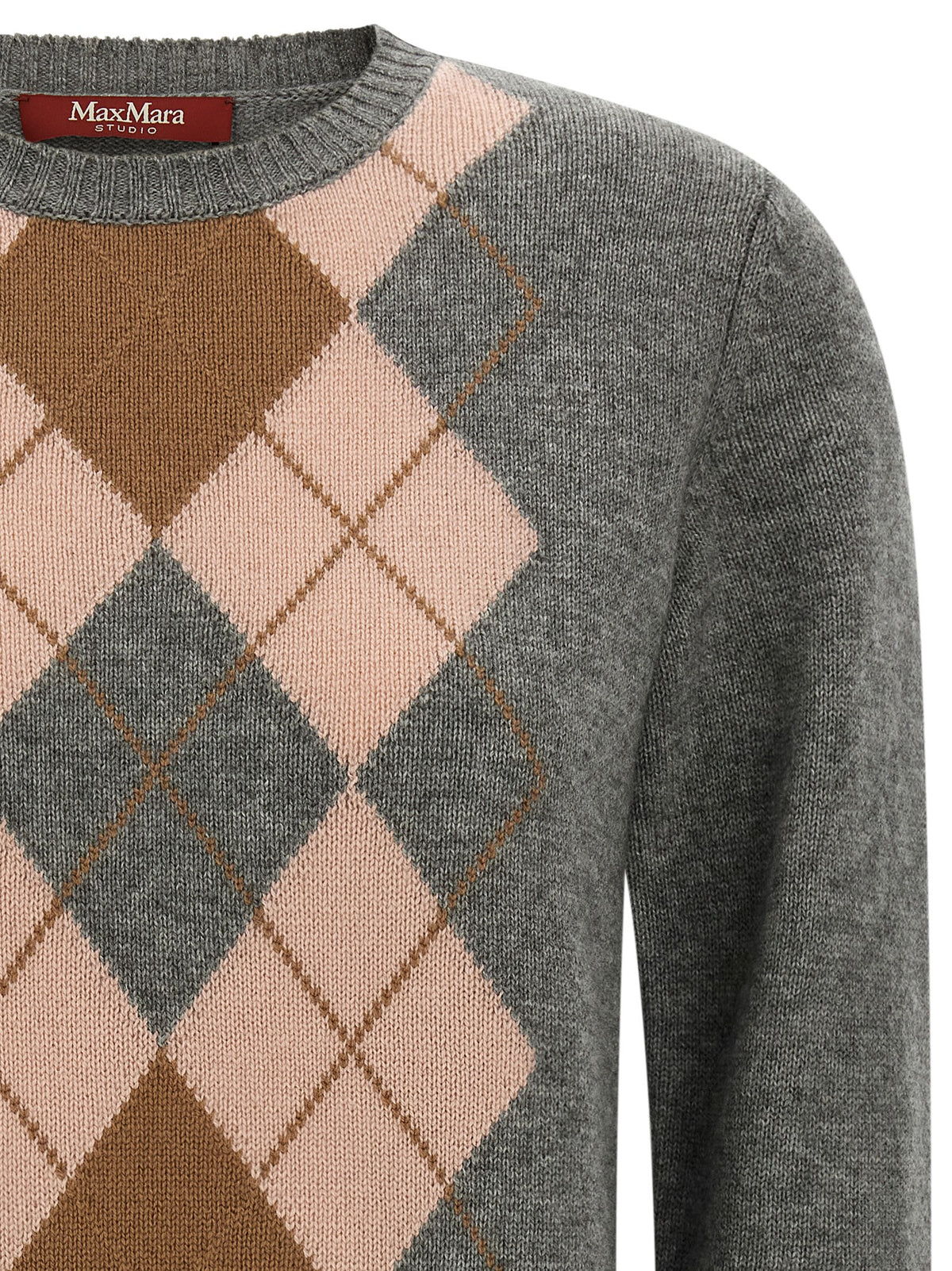 Max Mara Cardigan Grigio in Lana