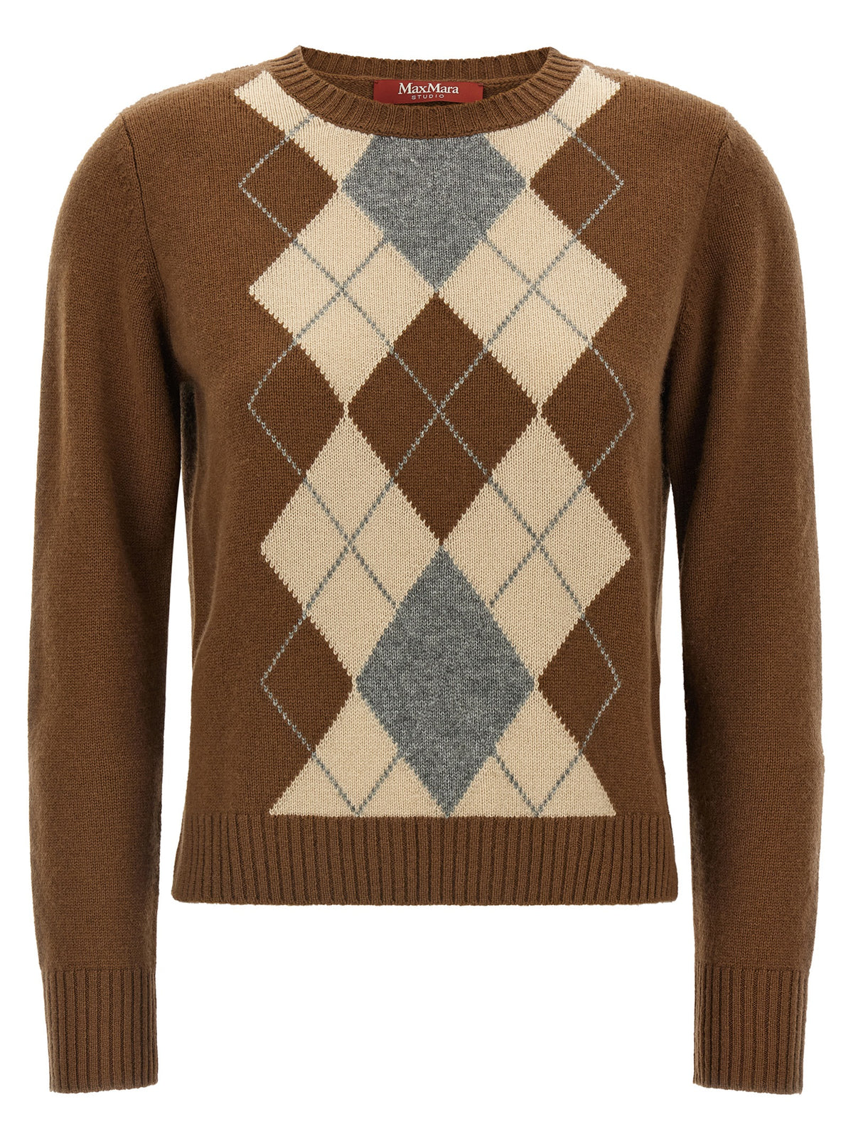 Max Mara Cardigan Marrone in Lana