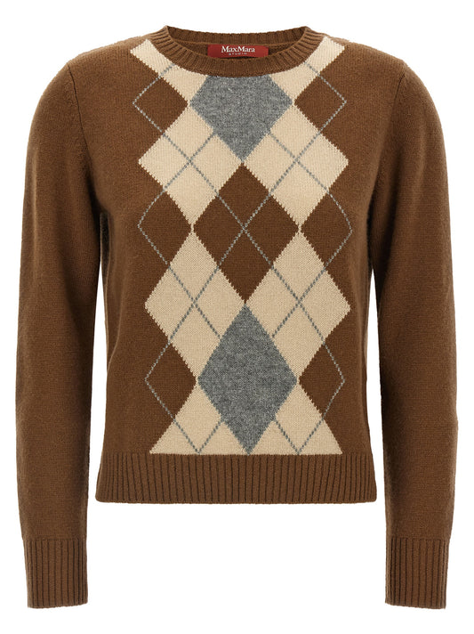Max Mara Brauner Wollcardigan