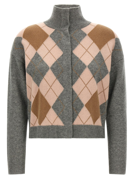 Max Mara Grauer Wollcardigan