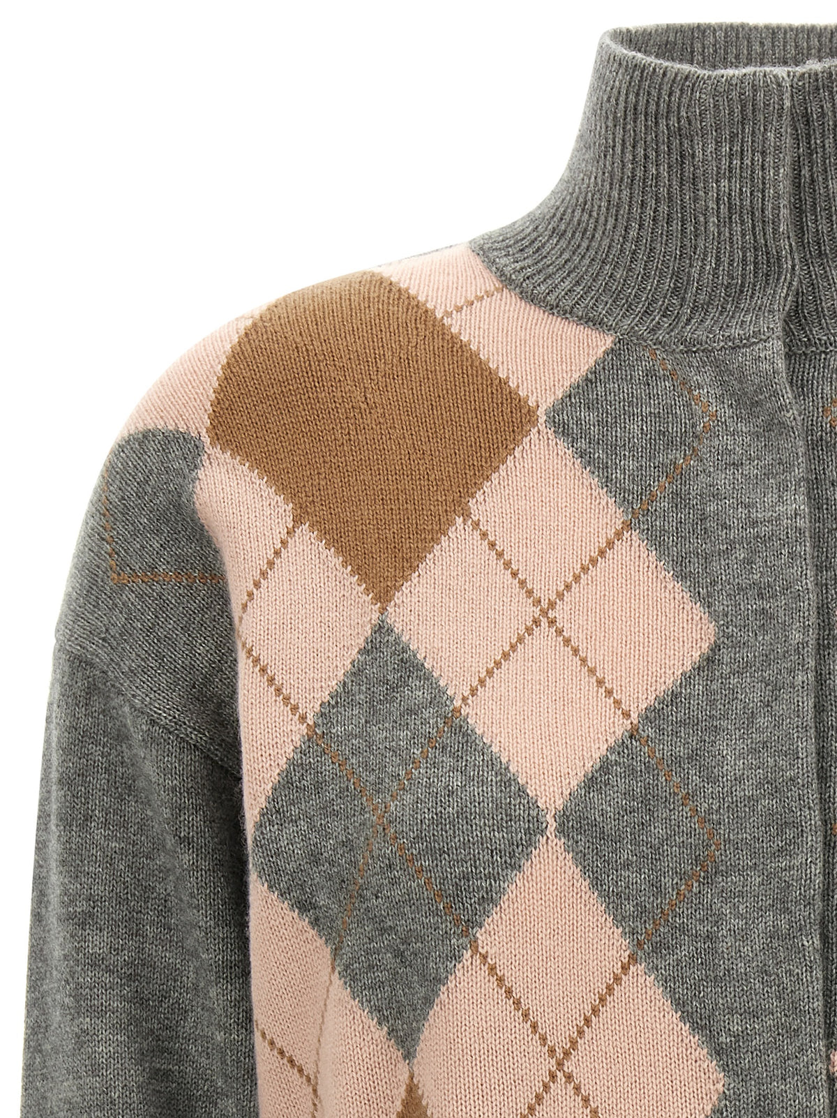 Max Mara Cardigan Grigio in Lana
