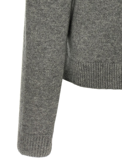 Max Mara Cardigan Grigio in Lana