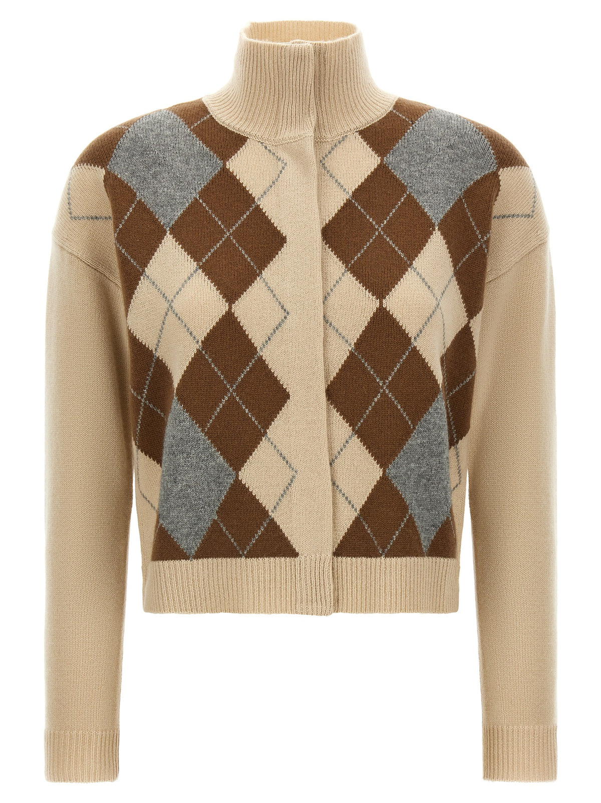 Max Mara Cardigan Beige in Lana