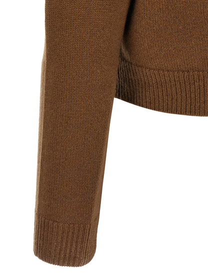 Max Mara Cardigan Marrone in Lana