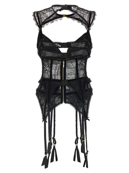 Zimmermann Body Lingerie Nero in Poliammide