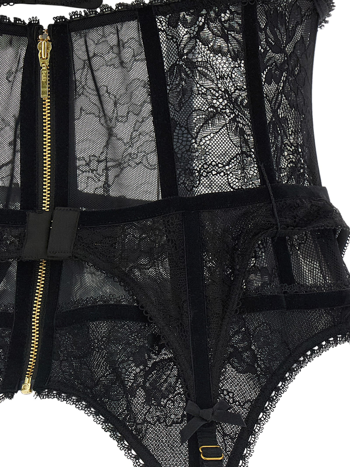 Zimmermann Body Lingerie Nero in Poliammide