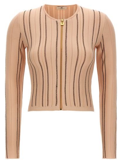 Elisabetta Franchi Cardigan Multicolore in Viscosa