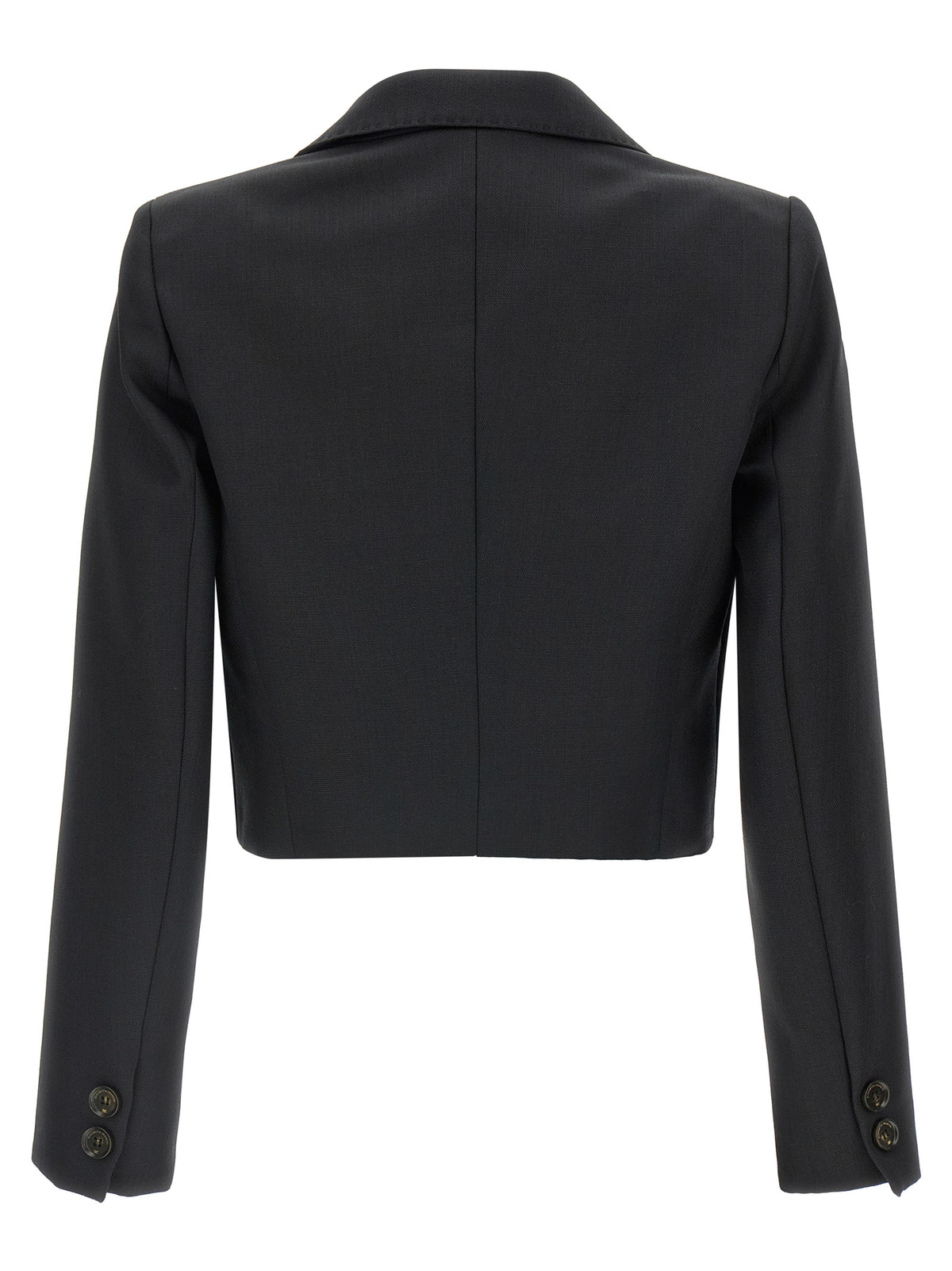 Elisabetta Franchi Blazer Nero in Pura Lana