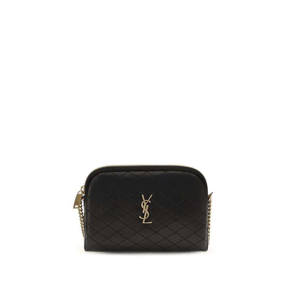 Saint Laurent Borsa a Spalla Nera in Pelle di Vitello