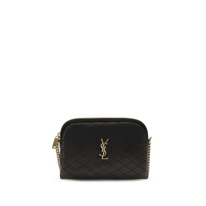 Saint Laurent Borsa a Spalla Nera in Pelle di Vitello