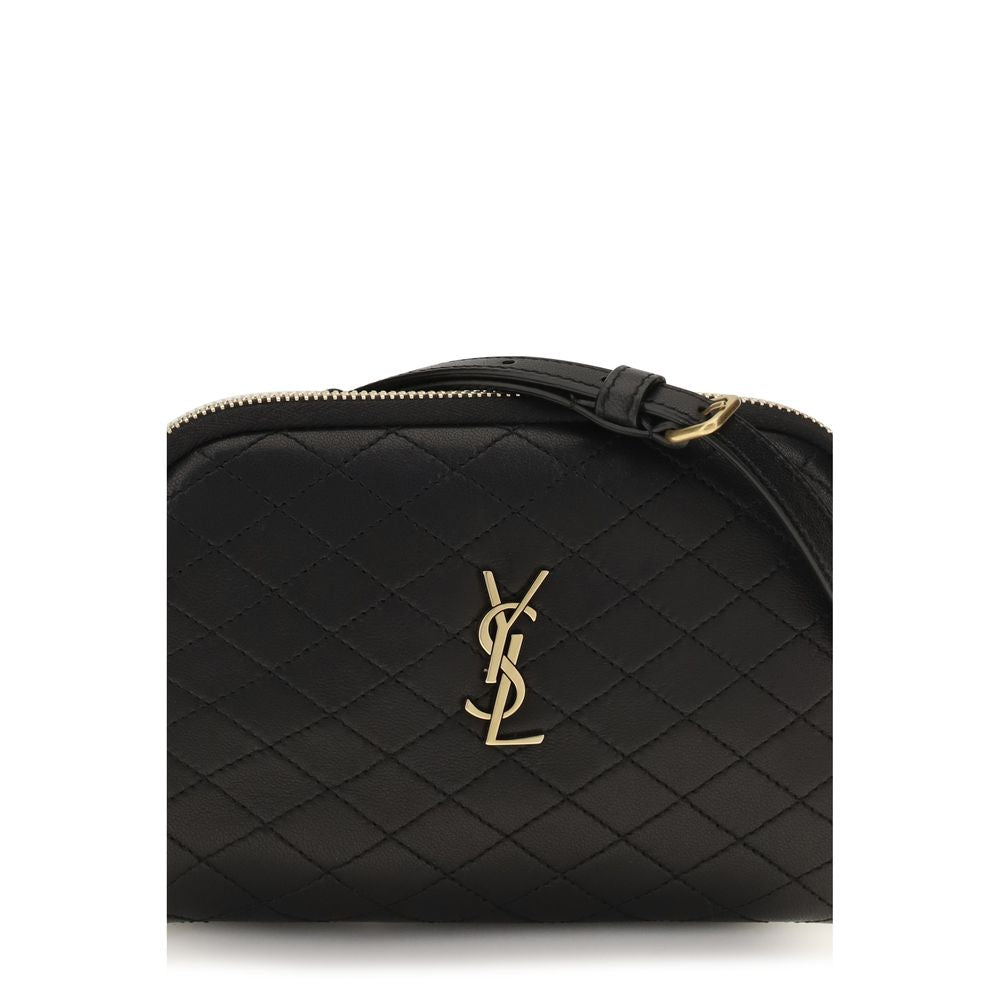 Saint Laurent Borsa a Spalla Nera in Pelle di Vitello
