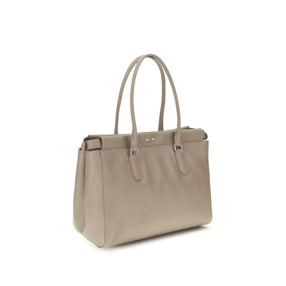 Fendi Borsa a Spalla Beige in Pelle di Vitello