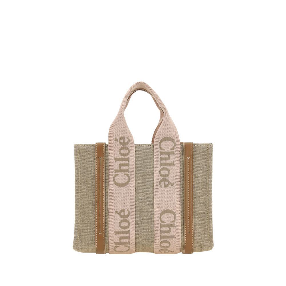 Chloé Borsa Beige in Lino