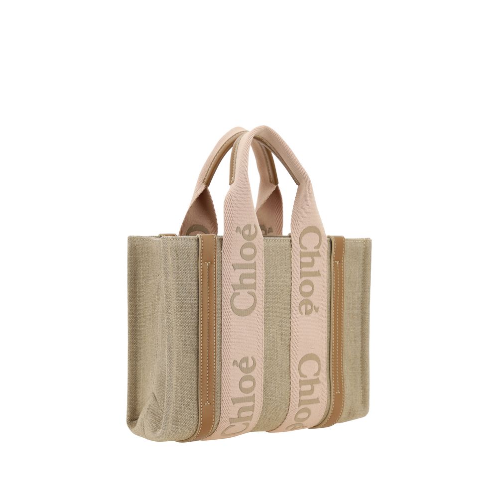 Chloé Borsa Beige in Lino
