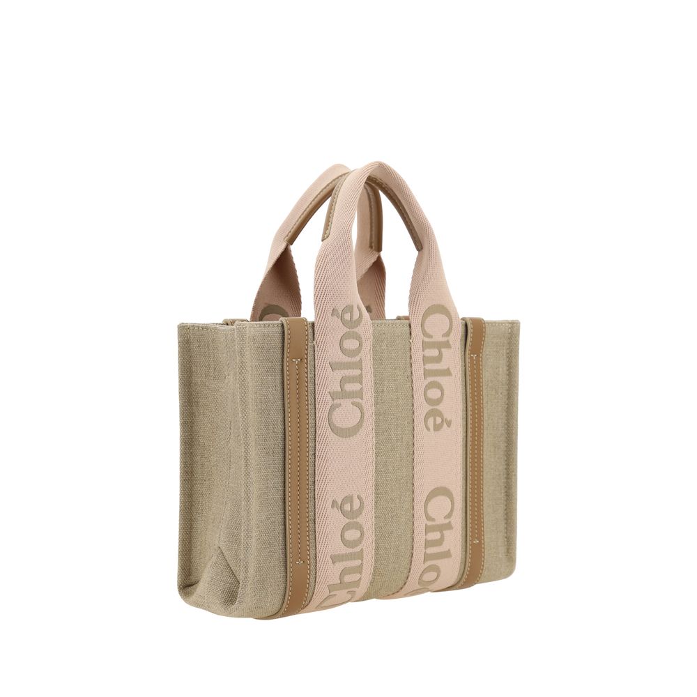 Chloé Borsa Beige in Lino