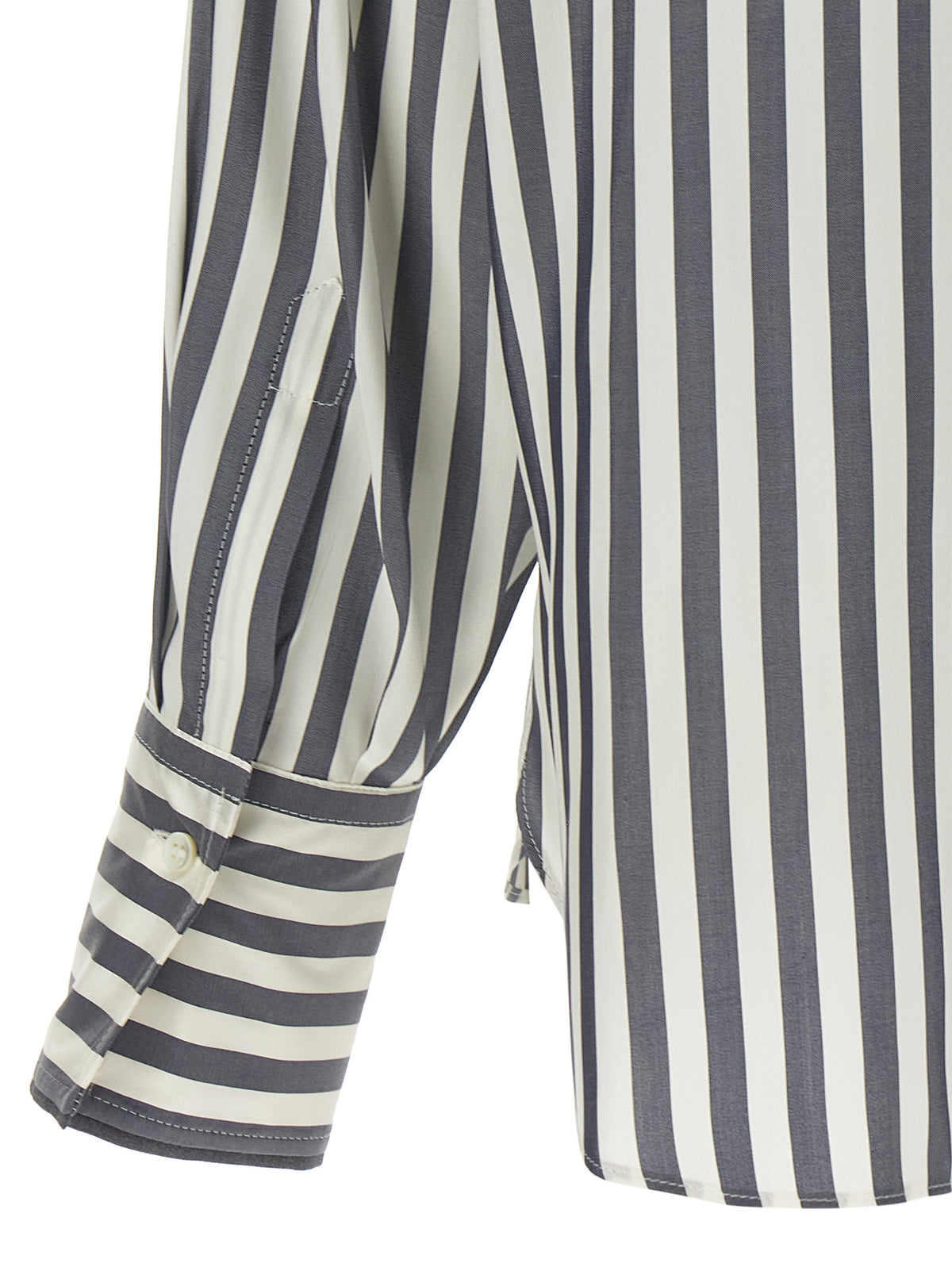 Brunello Cucinelli Blusa Grigia in Seta