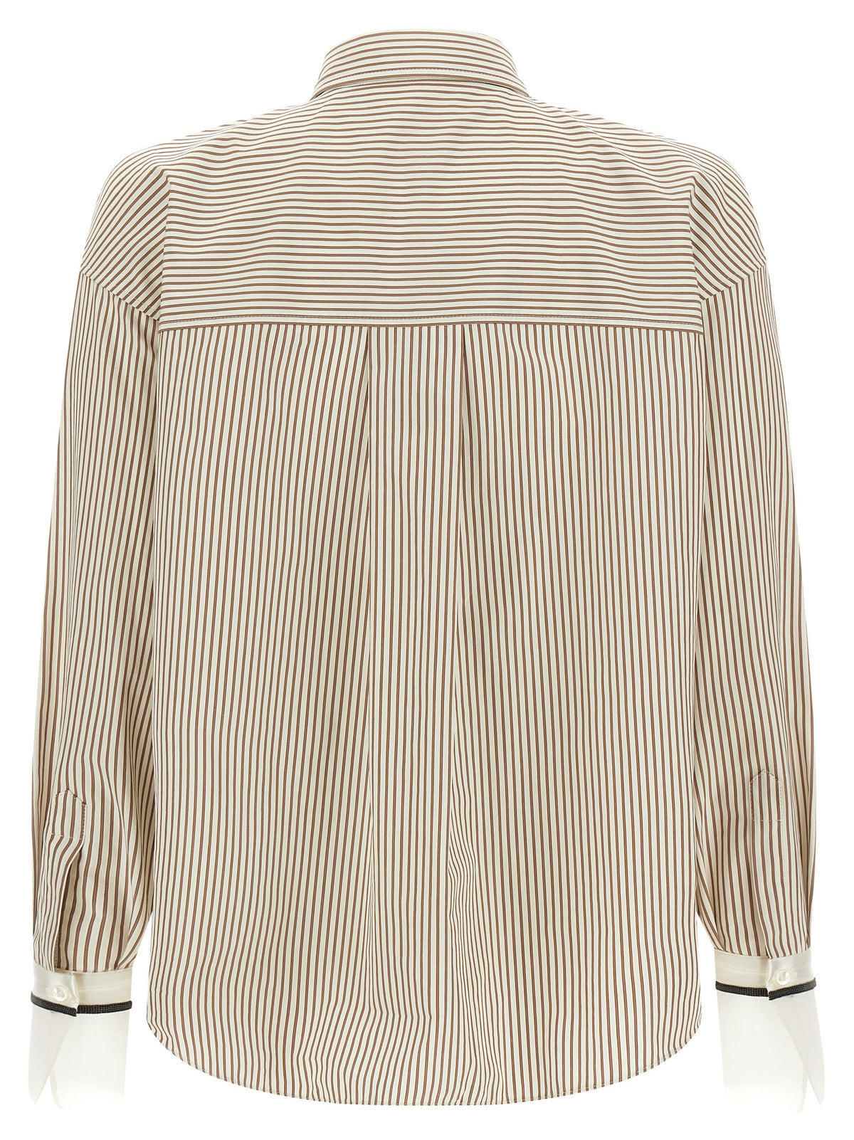 Brunello Cucinelli Blusa Beige in Cotone