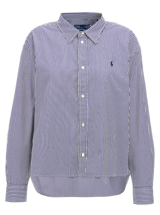Polo Ralph Lauren Bluse aus Baumwolle in Blau