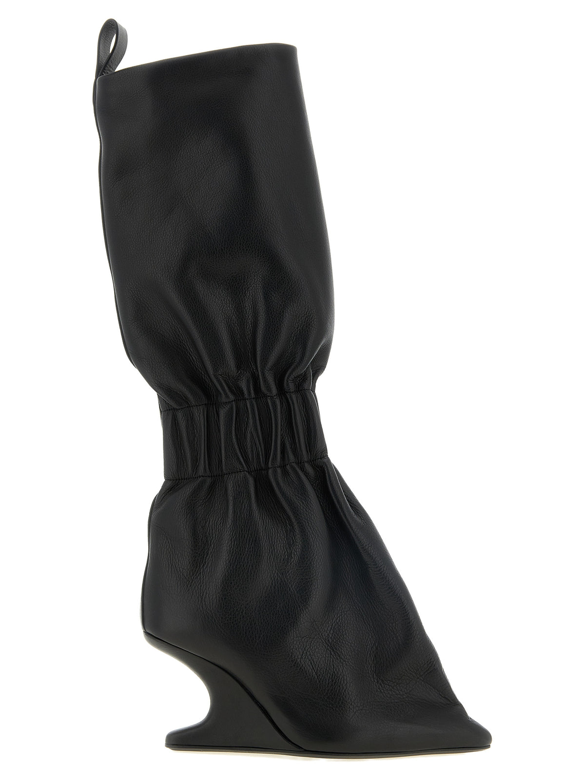 Rick Owens Stiefel aus Leder in Schwarz